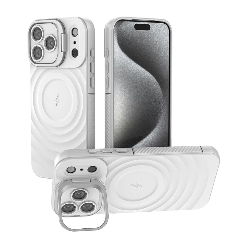 Load image into Gallery viewer, iPhone 17/Air/Pro/Pro Max MagSafe Wave Design Stand TPU Shockproof Case

