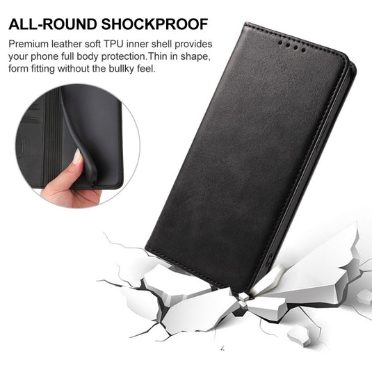 [WIth Card Slot] ZTE Blade A5 2020 Leather Shockproof Card Holder Wallet Series Case