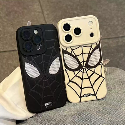 Apple iPhone 12 / Mini / Pro / Pro Max - Spider-Man Series Black & White Full-Coverage Shockproof Protective Case - i-Station Mobile Phone & Electronic Device Repair and Accessories