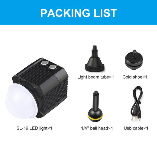 GoPro Series - 60M Ultra Brightness Underwater Fill Light Diving Light - i-Station Mobile Phone & Electronic Device Repair and Accessories