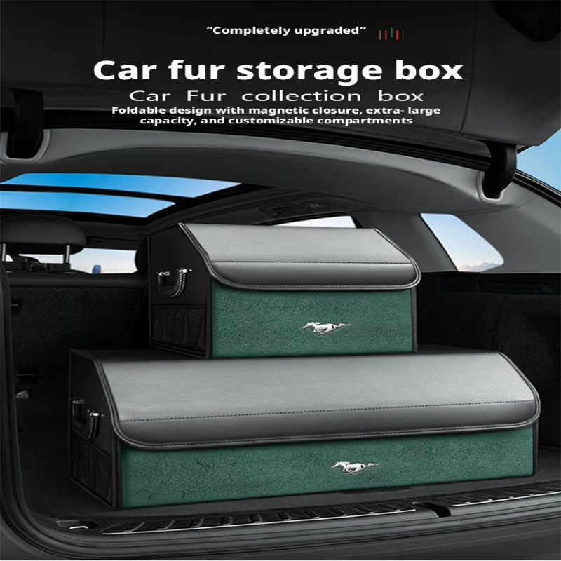 Load image into Gallery viewer, Ford Mustang &amp; Mustang Mach-E Trunk Storage Box – Foldable Car Cargo Organizer
