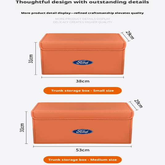 Ford Trunk Storage Box for Mondeo, Edge, Focus, Taurus, Kuga & Escort – Car Cargo Organizer