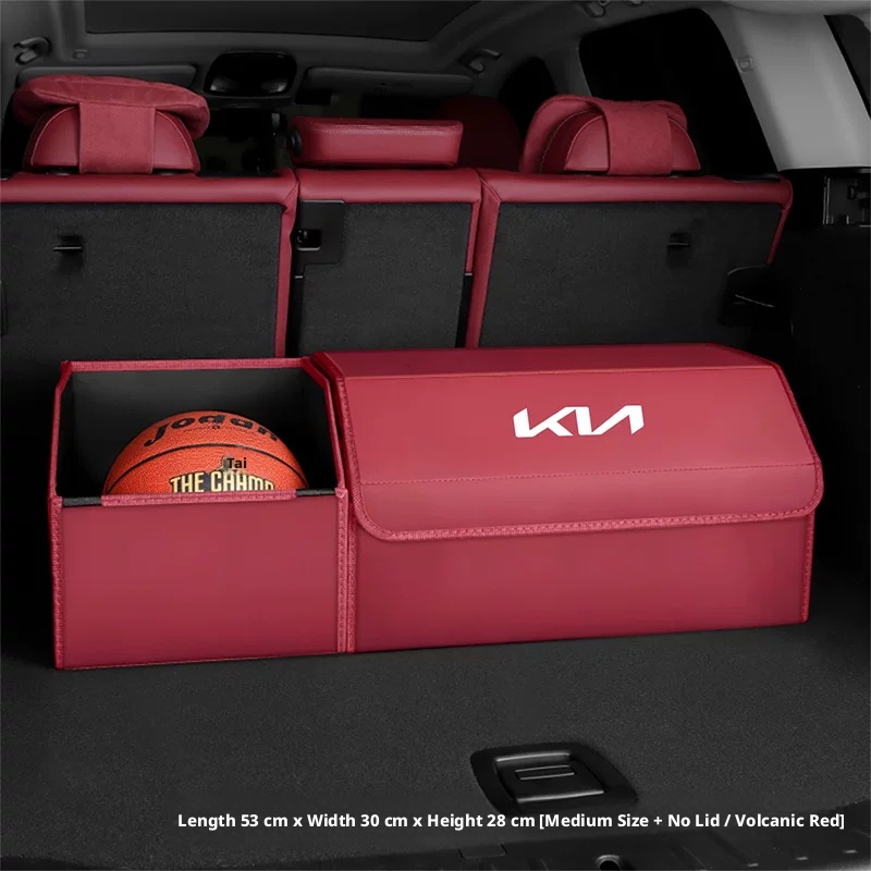 Load image into Gallery viewer, Kia Trunk Storage Box – Waterproof Foldable Microfiber Leather Cargo Organizer

