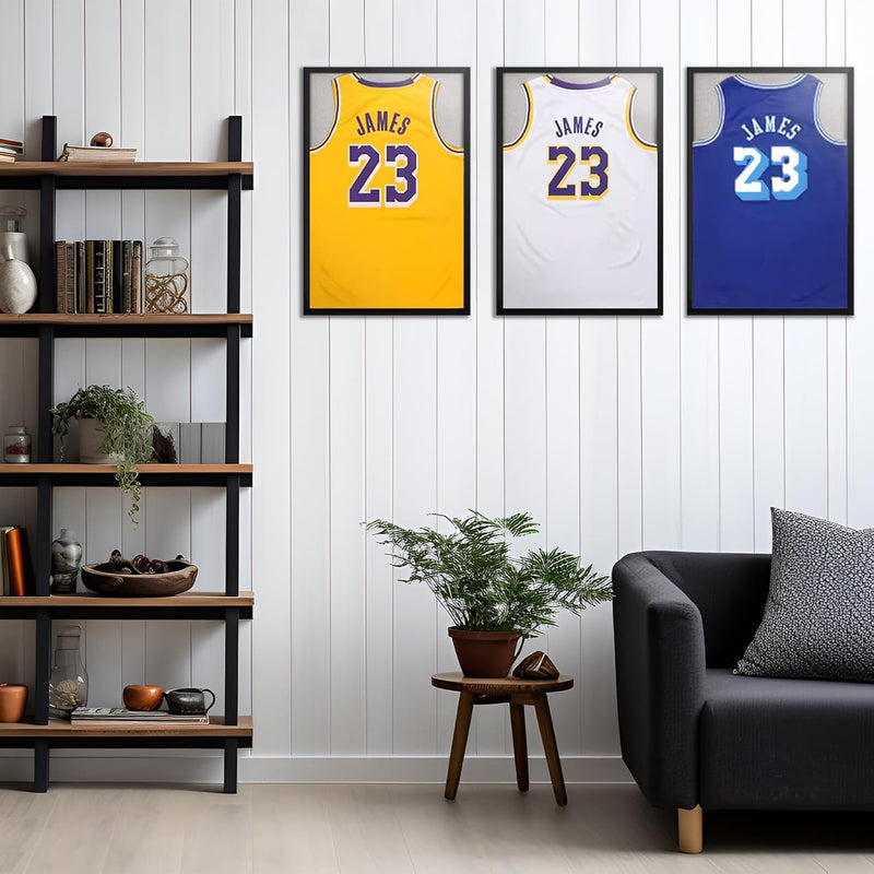 Load image into Gallery viewer, 60×80cm Jersey Display Frame – Solid Wood UV Protection Case for AFL, NBA, Football &amp; More - i-Station Mobile Phone &amp; Electronic Device Repair and Accessories
