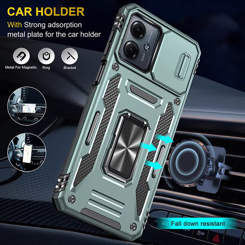 Load image into Gallery viewer, [Built-in Stand]  Motorola Moto G14 Full-Coverage Shockproof Anti-Slip Essentials Series Case
