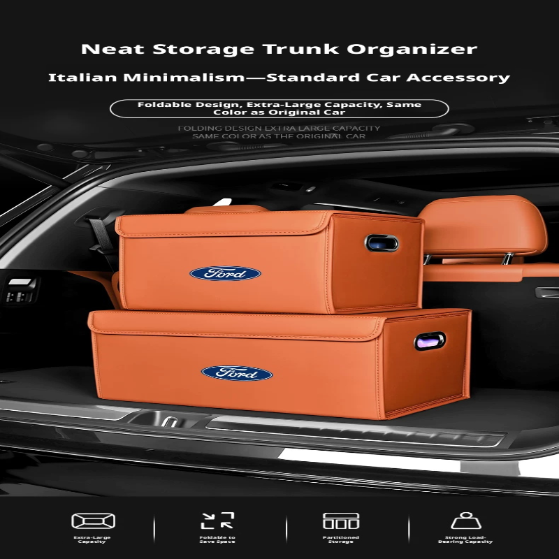 Load image into Gallery viewer, Ford Trunk Storage Box for Mondeo, Edge, Focus, Taurus, Kuga &amp; Escort – Car Cargo Organizer
