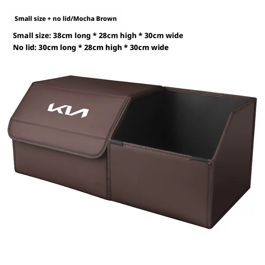 Kia Trunk Storage Box – Waterproof Foldable Microfiber Leather Cargo Organizer