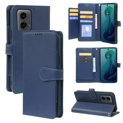 [With Card Slot] Motorola Moto G05/E15 Multi Functional Leather Buckle Flap Wallet Series Case