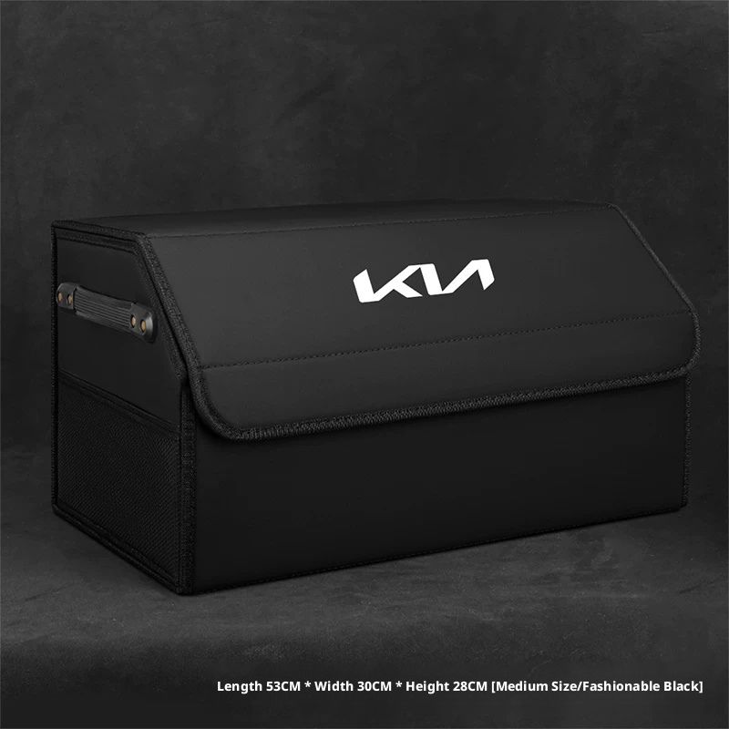 Load image into Gallery viewer, Kia Trunk Storage Box – Waterproof Foldable Microfiber Leather Cargo Organizer

