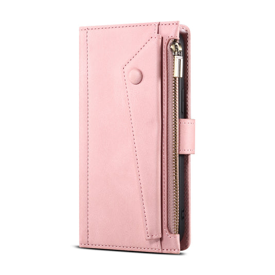 [With Lanyard][With Card Slot] Motorola Moto Edge 20 Lite Leather Zipper Shockproof Wallet Series Case