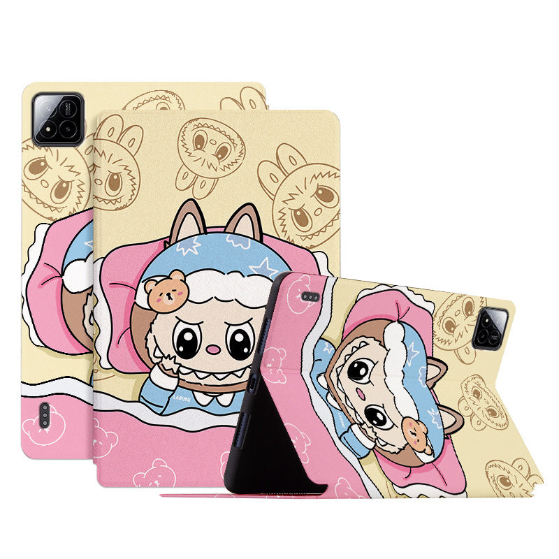 Load image into Gallery viewer, Apple iPad Pro 13-inch M4 (2024) Cartoon Kids Painted Leather Full-Body Shockproof Case
