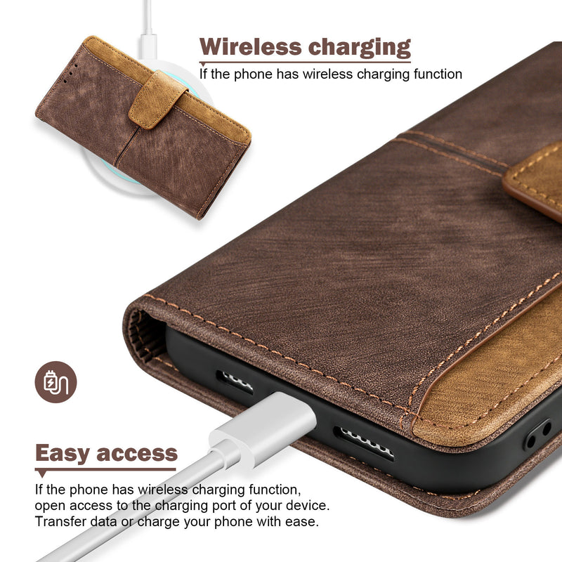 Load image into Gallery viewer, [With Card Slot] Samsung Galaxy A17 (SM-A176) Full-coverage Shockproof Wallet Series Case
