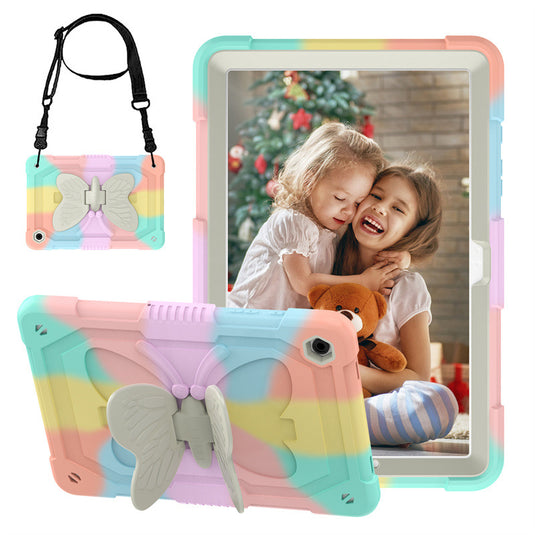 [Built-in Stand] Samsung Galaxy Tab A11 Plus 11" 2025 - Kids Silicone Butterfly Heavy Duty Shockproof Case