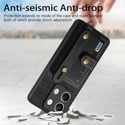 [With Wrist Strap][With Card Slot] Xiaomi Mi 13/Pro/Ultra Premium Leather Kickstand Shockproof Wallet Series Case - i-Station Mobile Phone & Electronic Device Repair and Accessories