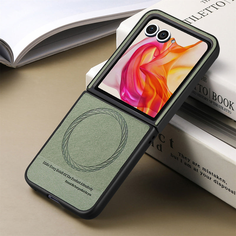 Load image into Gallery viewer, [Magnetic Compatible] Motorola Moto Razr 60/Ultra Textured Fabric-Style Shockproof Protective Case
