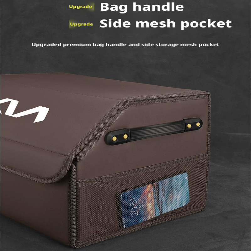 Load image into Gallery viewer, Kia Trunk Storage Box – Waterproof Foldable Microfiber Leather Cargo Organizer
