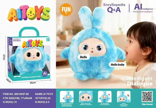 AI Smart Interactive Companion Plush Toy – Voice Chat, Emotional Support & Multi-Language Learning for Kids - i-Station Mobile Phone & Electronic Device Repair and Accessories