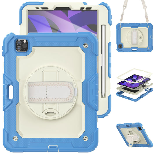[Built-in 360° Rotating Hand Strap & Stand] Apple iPad 10.9/11'' 10/11th Gen (2022/2025) Shockproof with Screen Protector Pencil Holder Heavy Duty Series Case - i-Station Mobile Phone & Electronic Device Repair and Accessories