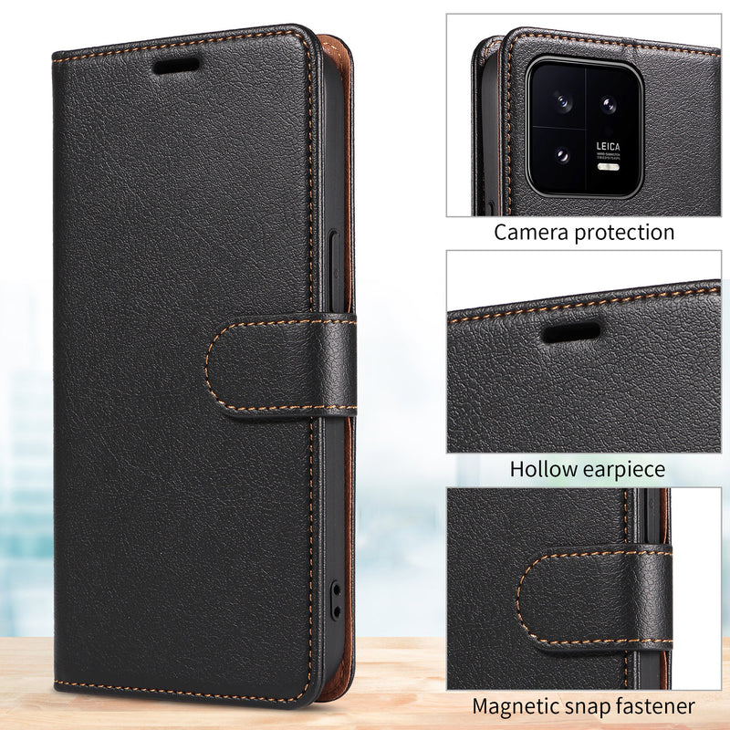 Load image into Gallery viewer, [With Card Slot] Xiaomi Mi 13/T/Pro/T Pro Premium Leather Kickstand Shockproof Wallet Series Case
