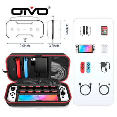 [IV-SW188] Nintendo Switch OLED Carrying Case EVA Shockproof Handheld Storage Bag - i-Station Mobile Phone & Electronic Device Repair and Accessories