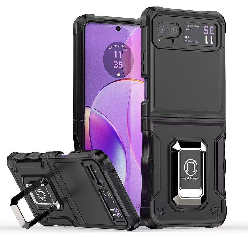 Load image into Gallery viewer, [Built-in Kickstand] Motorola Moto Razr 40/Razr 2023 - Military Grade TPU+PC Shockproof Heavy Duty Case
