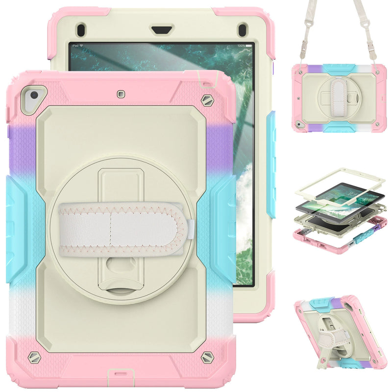 Load image into Gallery viewer, [Built-in 360° Rotating Hand Strap &amp; Stand] Apple iPad 10.9/11'' 10/11th Gen (2022/2025) Shockproof with Screen Protector Pencil Holder Heavy Duty Series Case - i-Station Mobile Phone &amp; Electronic Device Repair and Accessories
