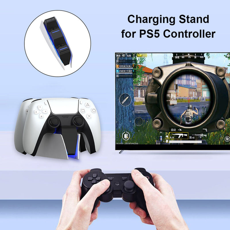 Load image into Gallery viewer, SONY PlayStation 5 / PS5 DualSense Wireless Controller Fast Charging Charger Stand Dock Station - Polar Tech Australia
