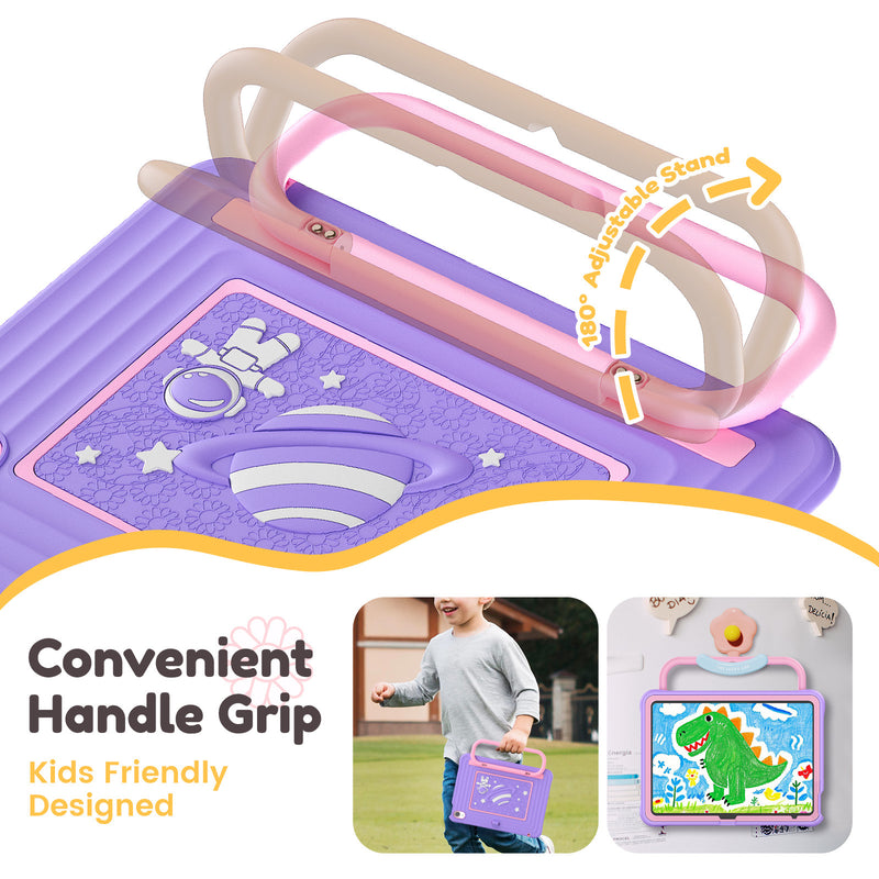 Load image into Gallery viewer, [With Shoulder Strap] Apple iPad Air 11-inch M2/M3/M4 (2024/2025/2026) Children’s Silicone Stand Anti-drop Protective Case - i-Station Mobile Phone &amp; Electronic Device Repair and Accessories
