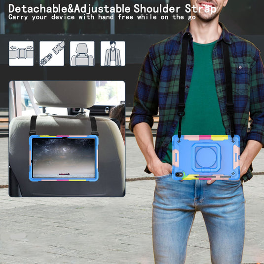 [Built-in Shoulder Strap][With Pen Slot] Samsung Galaxy Tab S11 11" (2025) EVA Friendly Heavy Duty Ring Holder Stand Case