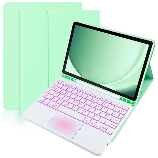 [Detachable][Built-in Pencil Slot] Apple iPad 7/8/9 10.2'' 7/8/9th Gen (2019/2020/2021) Wireless Bluetooth Touchpad Keyboard With RGB Backlight