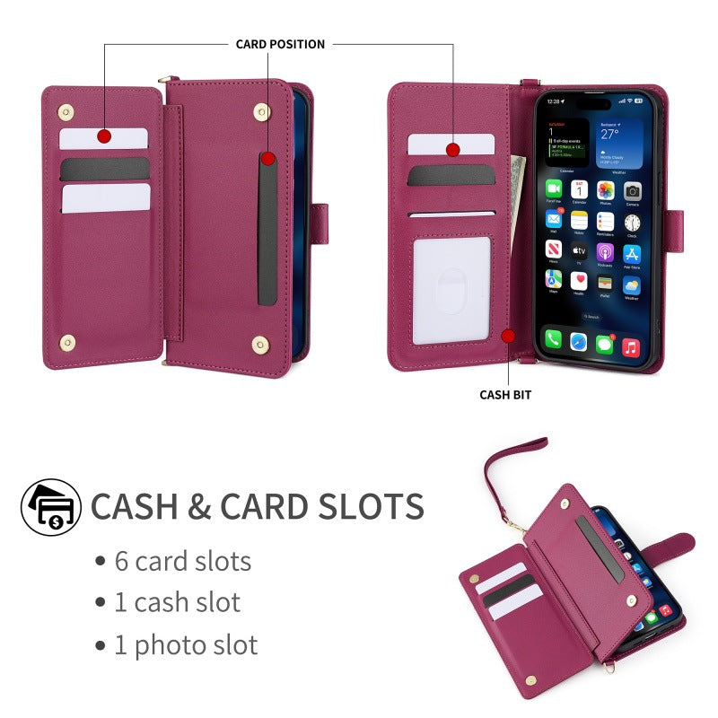 Load image into Gallery viewer, [With Card Slot][With Lanyard] Nothing CMF Phone 2 Pro Multi Functional Premium Leather Wallet Series Case - i-Station Mobile Phone &amp; Electronic Device Repair and Accessories

