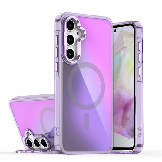 [Built-in Lens Kickstand][Magsafe Compatible] Samsung Galaxy A56 Gradient Full-Body Shockproof Phone Case