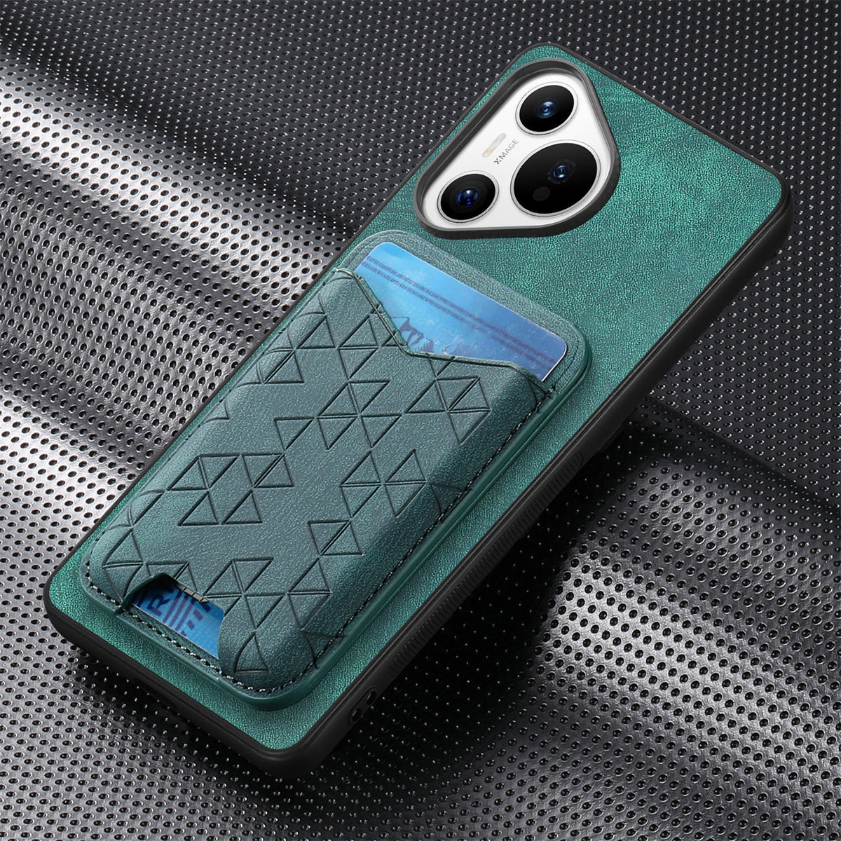 [With Pen Slot] Huawei P50/Pro Minimalist Folding Bracket Protective Genuine Leather Series Case - i-Station Mobile Phone & Electronic Device Repair and Accessories