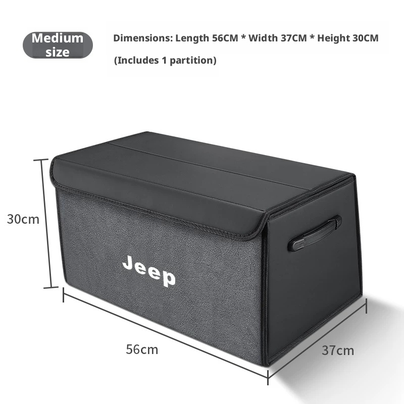 Load image into Gallery viewer, Jeep Trunk Organizer Storage Box – Waterproof Foldable Cargo Box for Cherokee, Renegade, Compass, Wrangler &amp; Grand Cherokee
