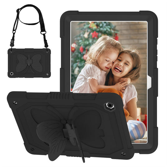 [Built-in Stand] Samsung Galaxy Tab A11 Plus 11" 2025 - Kids Silicone Butterfly Heavy Duty Shockproof Case