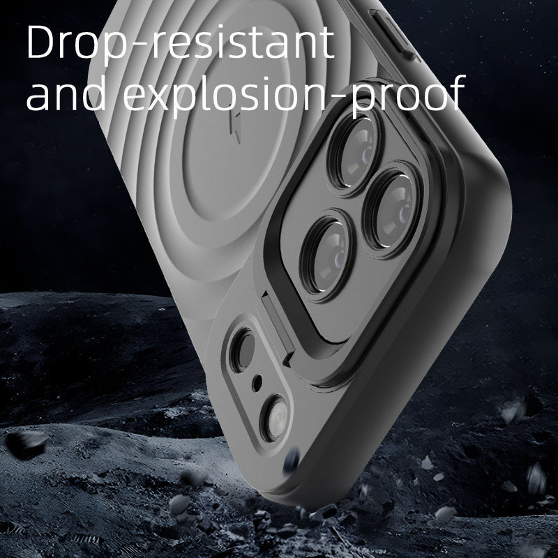 Load image into Gallery viewer, iPhone 17/Air/Pro/Pro Max MagSafe Wave Design Stand TPU Shockproof Case
