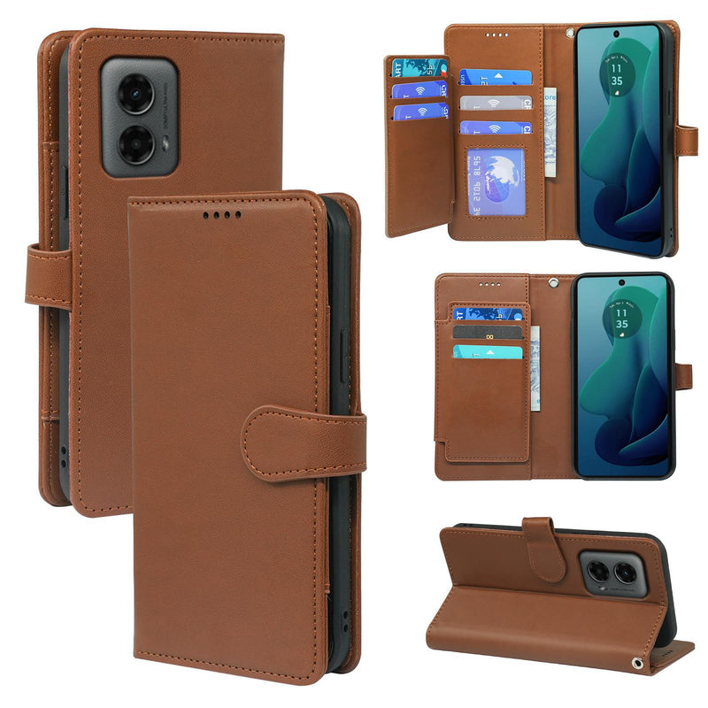 Load image into Gallery viewer, [With Card Slot] Motorola Moto G05/E15 Multi Functional Leather Buckle Flap Wallet Series Case
