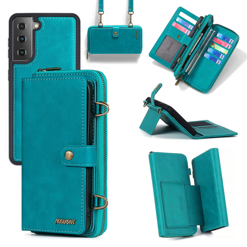 Load image into Gallery viewer, [2 in 1 Magnetic Detachable][With Card Slot] Samsung Galaxy S26/Plus/Ultra - Multi Functional Flip Leather Wallet Series Case
