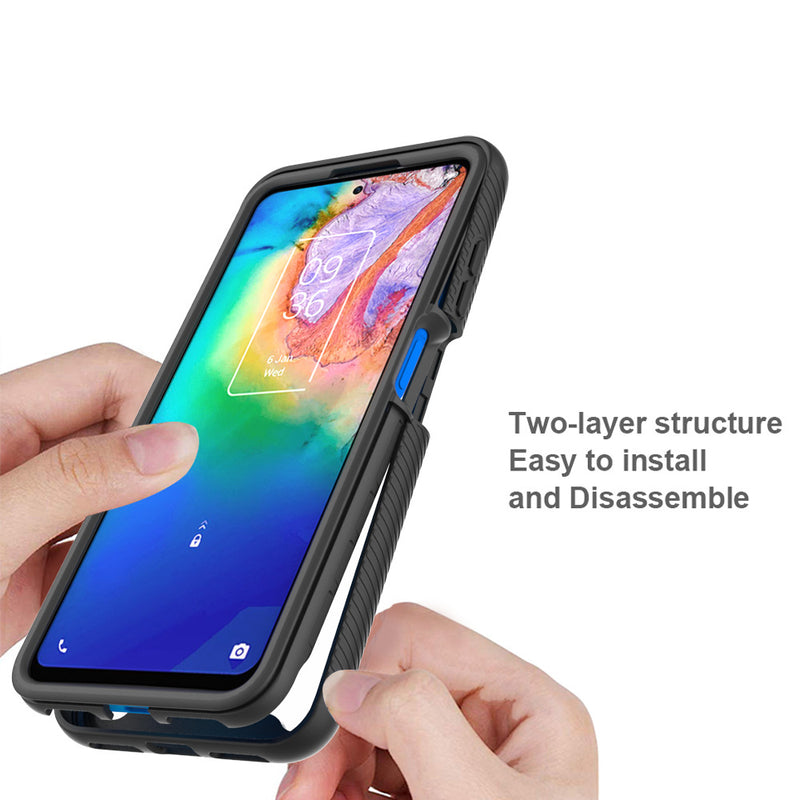 Load image into Gallery viewer, TCL 20/S/L 2-in-1 Shockproof Transparent Essentials Series Case
