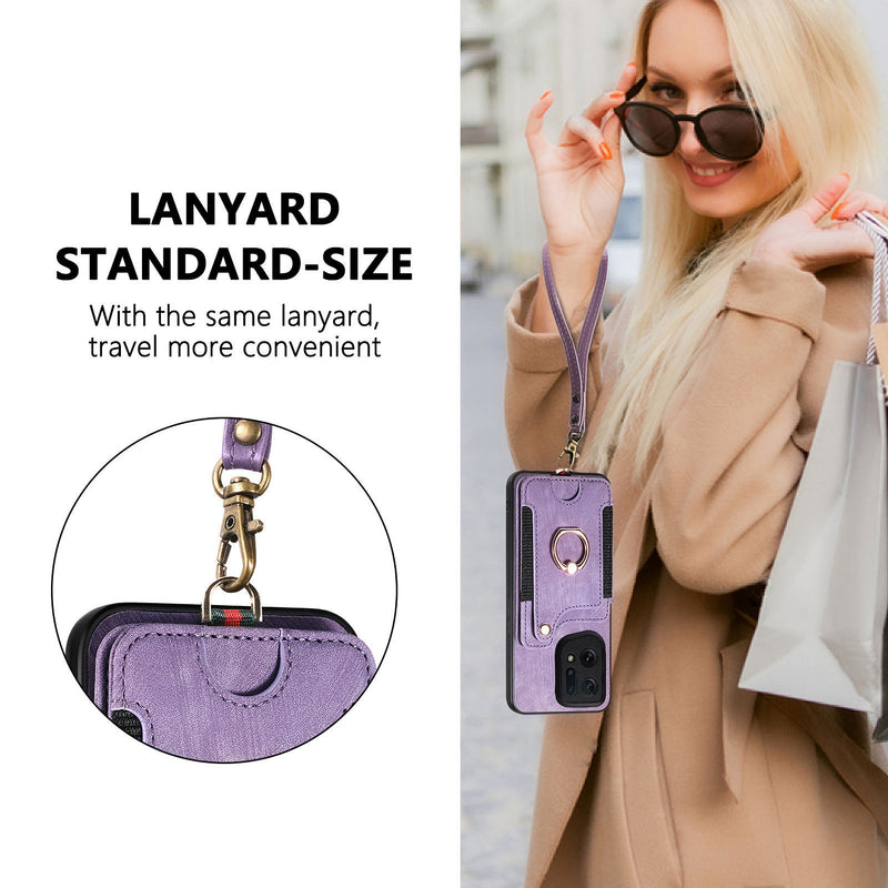 Load image into Gallery viewer, [Built-in Card Slot][With Lanyard] OPPO Reno15 Pro/F - Multifunctional Wallet Phone Case - i-Station Mobile Phone &amp; Electronic Device Repair and Accessories
