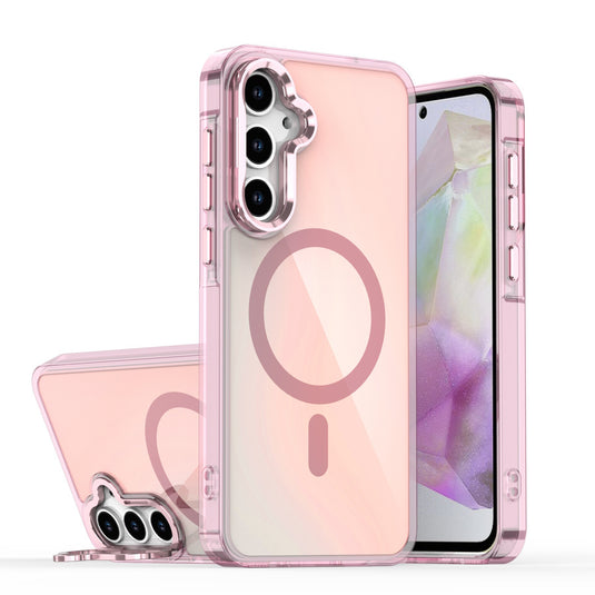 [Built-in Lens Kickstand][Magsafe Compatible] Samsung Galaxy A56 Gradient Full-Body Shockproof Phone Case