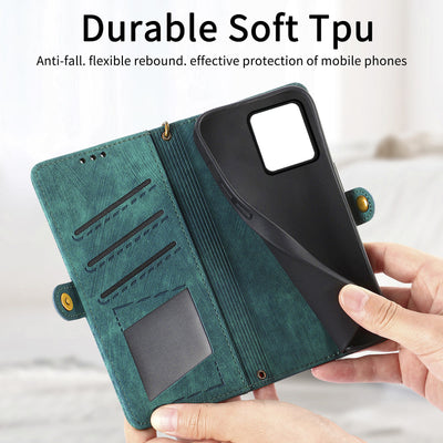 [With Strap][With Card Slot] Motorola Moto G85 Leather Shockproof Flip Wallet Series Case - i-Station Mobile Phone & Electronic Device Repair and Accessories