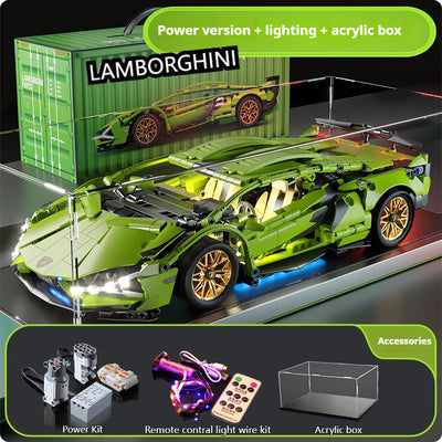 DIY Lamborghini Supercar Building Blocks Set for Kids Gift – Creative Assembly Toy Car Model - i-Station Mobile Phone & Electronic Device Repair and Accessories