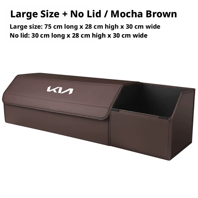 Load image into Gallery viewer, Kia Trunk Storage Box – Waterproof Foldable Microfiber Leather Cargo Organizer
