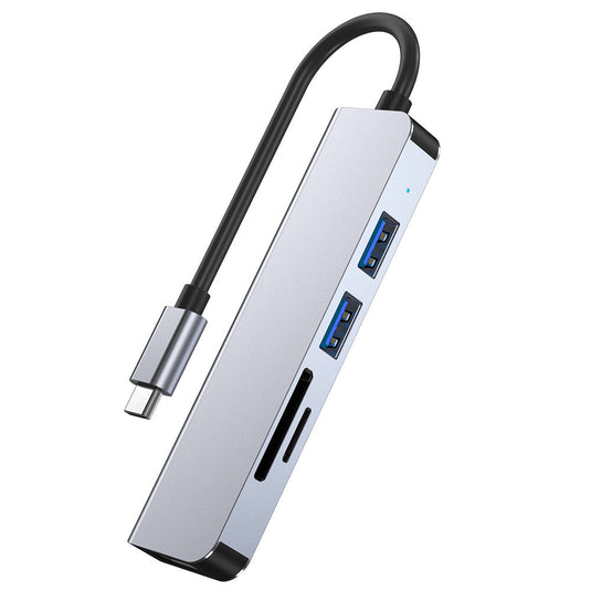 [YG-2103T] Type-C Adapter 5 In 1 Multi-function USB 3.0 & USB 2.0 Card Reader HUB Splitter - Polar Tech Australia