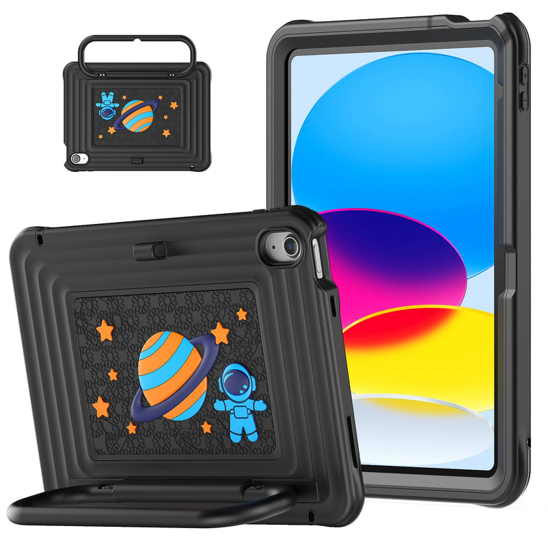 Load image into Gallery viewer, [With Shoulder Strap] Apple iPad Air 11-inch M2/M3/M4 (2024/2025/2026) Children’s Silicone Stand Anti-drop Protective Case - i-Station Mobile Phone &amp; Electronic Device Repair and Accessories
