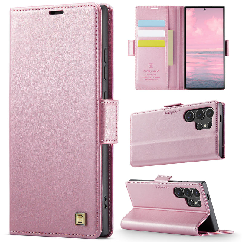 Load image into Gallery viewer, [With Card Slot] Samsung Galaxy S25/Plus/Ultra/Edge - Premium Leather Shockprppf Flip Case
