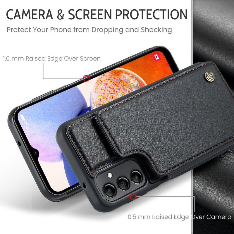 Load image into Gallery viewer, [With Card Slot] Samsung Galaxy A56 RFID Flip Premium Leather Wallet Series Case
