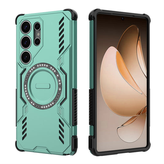 [Magsafe Compatoble] Samsung Galaxy S25/Plus/Ultra/Edge/FE - Military-Grade Cooling Shockproof Case