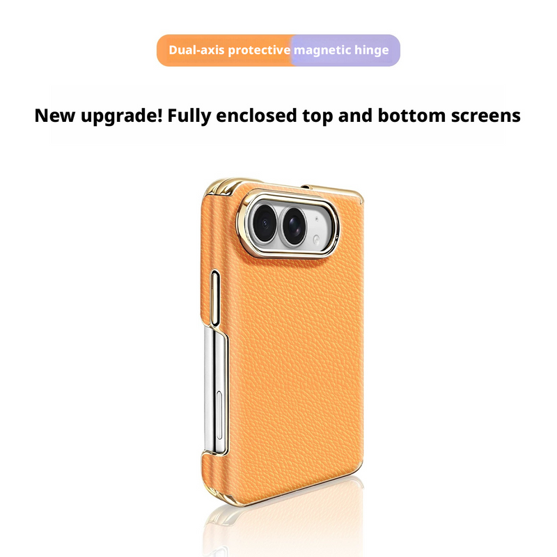 Load image into Gallery viewer, Apple iPhone Ultra Dual-Axis Full-Coverage Premium Leather-Feel Shockproof Protective Case – 14 Colors
